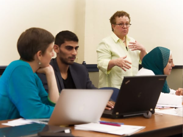 People working together on computers