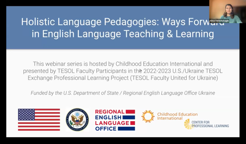 "Holistic Language Pedagogies: Ways Forward in English Language Teaching & Learning."